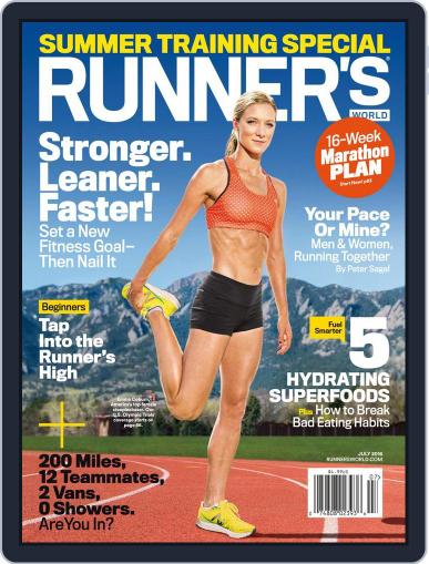 Runner's World July 1st, 2016 Digital Back Issue Cover