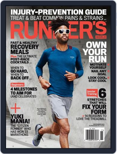 Runner's World October 13th, 2015 Digital Back Issue Cover