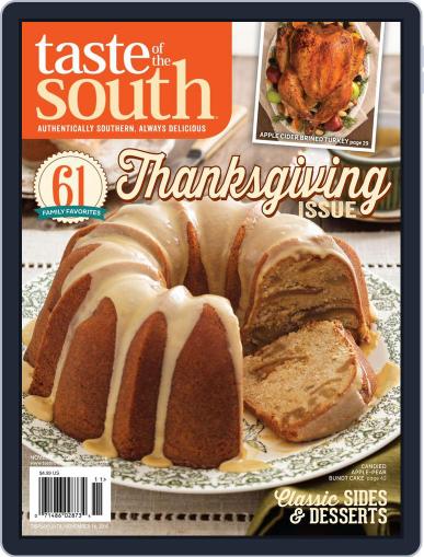 Taste of the South November 2nd, 2015 Digital Back Issue Cover