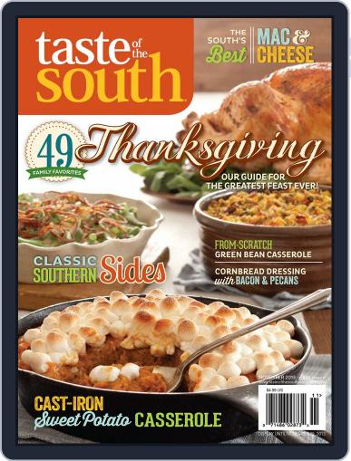 Taste of the South November 1st, 2013 Digital Back Issue Cover