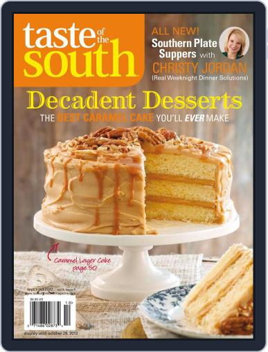 Taste of the South September 1st, 2012 Digital Back Issue Cover