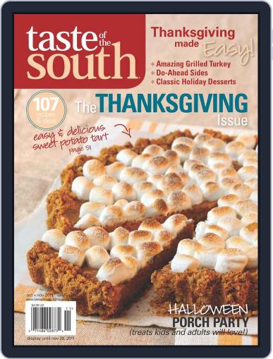 Taste of the South October 1st, 2011 Digital Back Issue Cover