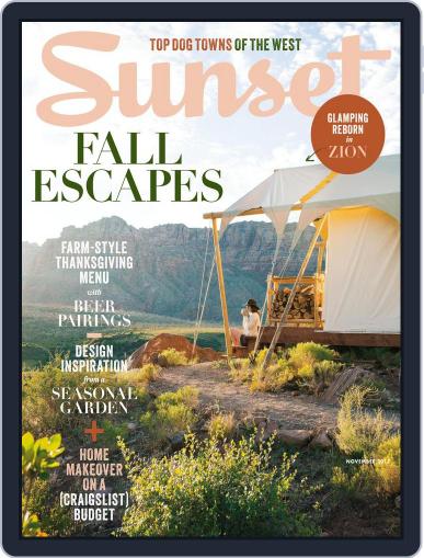 Sunset November 1st, 2017 Digital Back Issue Cover