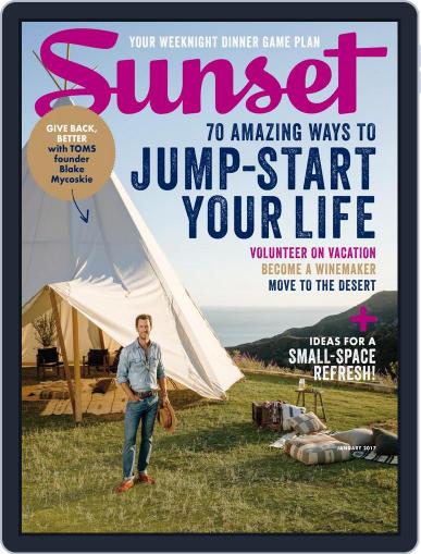 Sunset January 1st, 2017 Digital Back Issue Cover