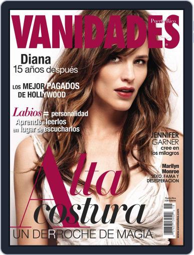 Vanidades Puerto Rico August 10th, 2012 Digital Back Issue Cover