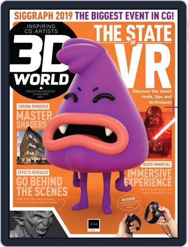3D World October 1st, 2019 Digital Back Issue Cover