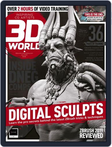 3D World July 1st, 2019 Digital Back Issue Cover