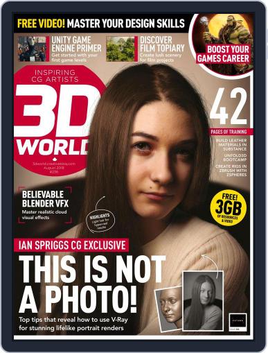 3D World August 1st, 2018 Digital Back Issue Cover