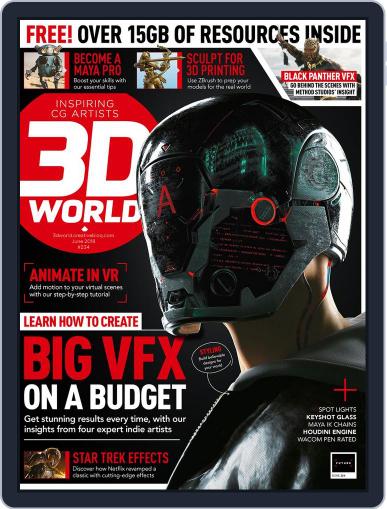 3D World June 1st, 2018 Digital Back Issue Cover