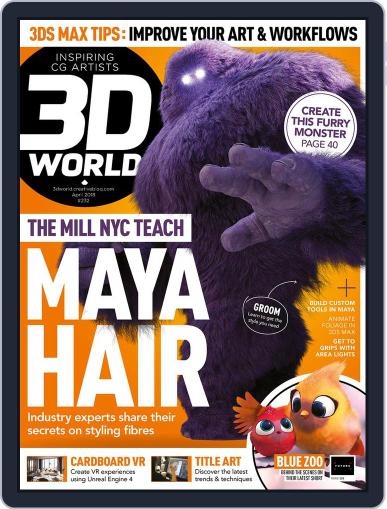 3D World April 1st, 2018 Digital Back Issue Cover