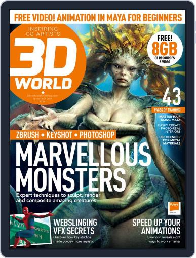 3D World September 1st, 2017 Digital Back Issue Cover