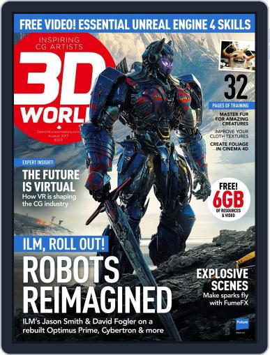 3D World August 1st, 2017 Digital Back Issue Cover