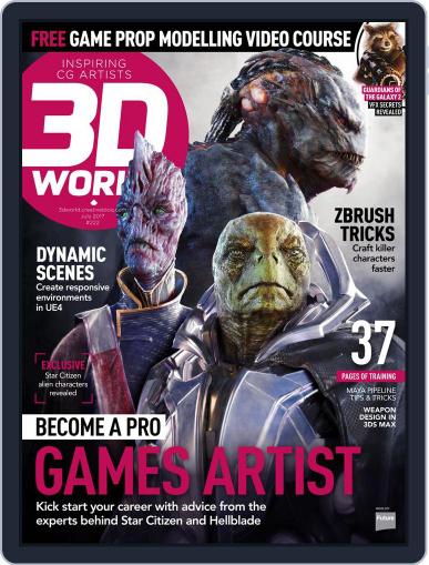 3D World July 1st, 2017 Digital Back Issue Cover