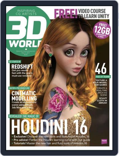 3D World March 1st, 2017 Digital Back Issue Cover