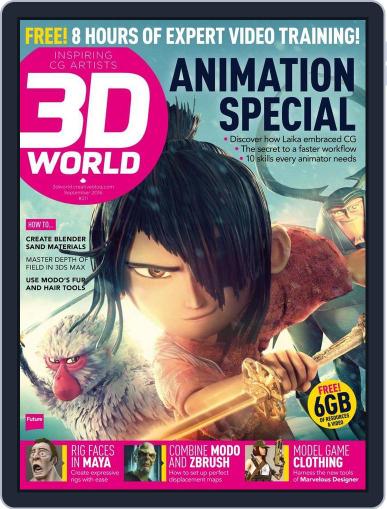 3D World July 13th, 2016 Digital Back Issue Cover