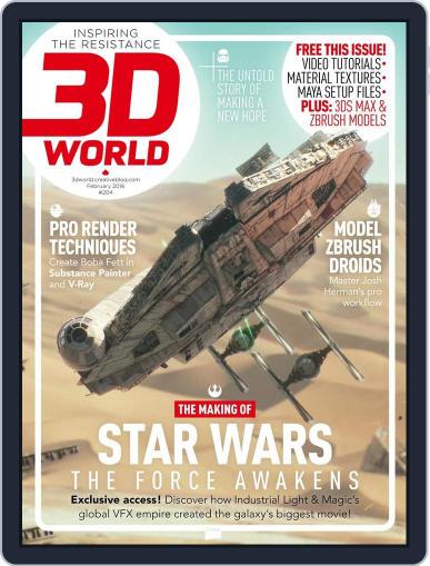 3D World December 30th, 2015 Digital Back Issue Cover