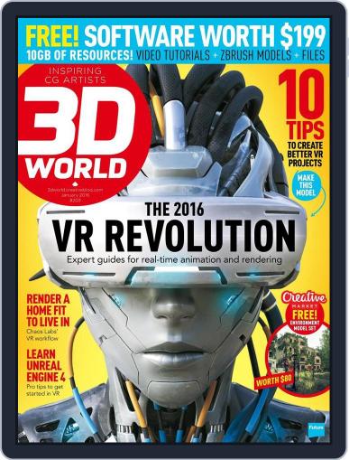 3D World December 2nd, 2015 Digital Back Issue Cover