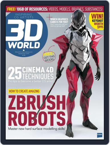 3D World September 1st, 2015 Digital Back Issue Cover