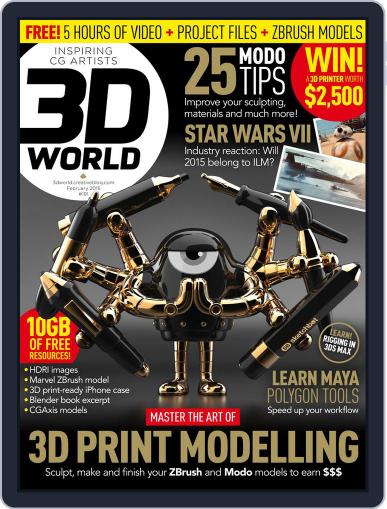 3D World December 30th, 2014 Digital Back Issue Cover