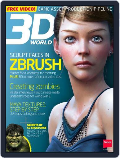 3D World August 12th, 2013 Digital Back Issue Cover