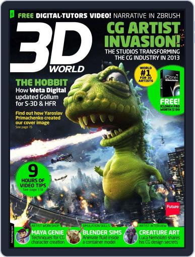3D World January 1st, 2013 Digital Back Issue Cover
