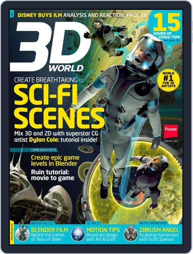 3D World December 3rd, 2012 Digital Back Issue Cover