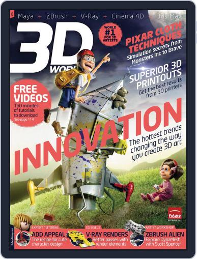 3D World September 1st, 2012 Digital Back Issue Cover