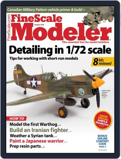 FineScale Modeler October 1st, 2018 Digital Back Issue Cover
