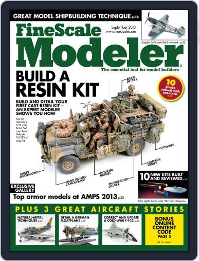 FineScale Modeler July 20th, 2013 Digital Back Issue Cover