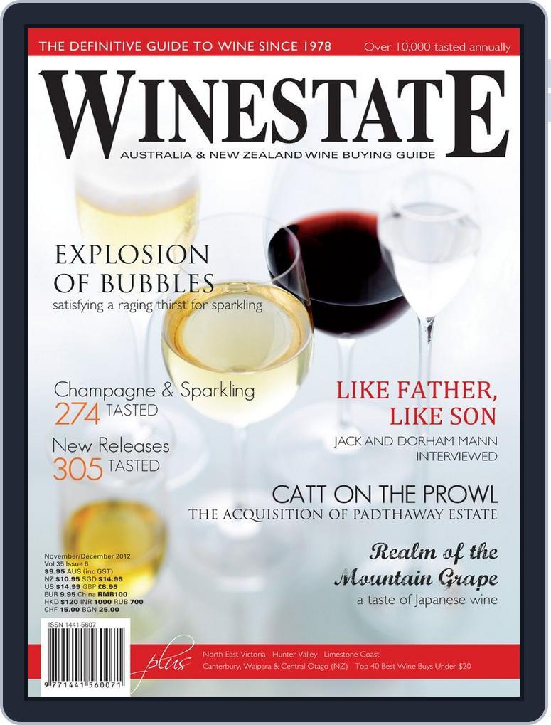 Winestate (Digital) Subscription                    November 1st, 2012 Issue