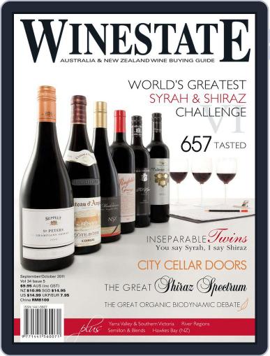Winestate October 1st, 2011 Digital Back Issue Cover
