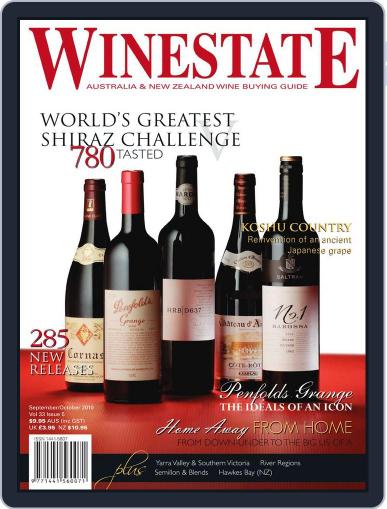 Winestate September 1st, 2010 Digital Back Issue Cover