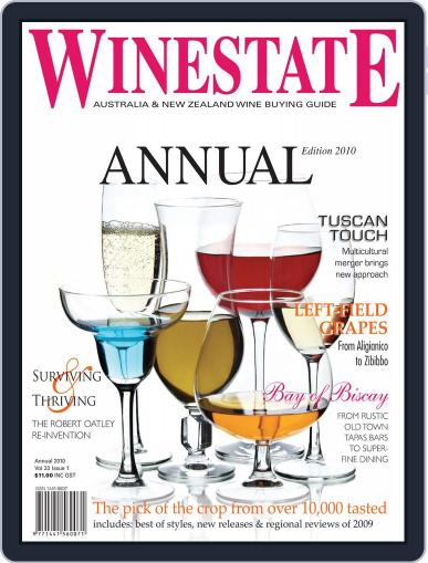 Winestate January 1st, 2010 Digital Back Issue Cover