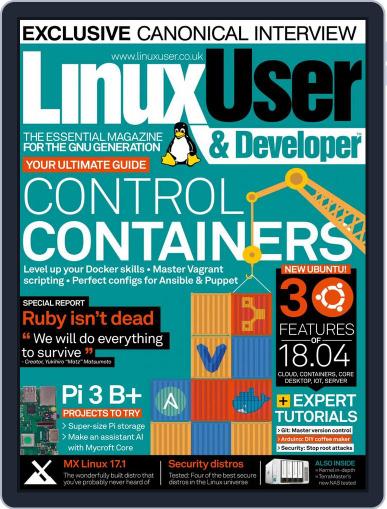 Linux User & Developer May 1st, 2018 Digital Back Issue Cover