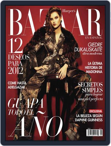 Harper's Bazaar México January 1st, 2012 Digital Back Issue Cover