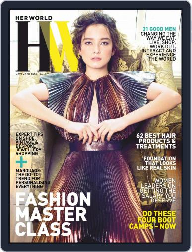 Her World Singapore November 1st, 2018 Digital Back Issue Cover