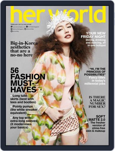 Her World Singapore February 1st, 2017 Digital Back Issue Cover