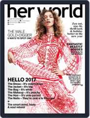 Her World Singapore (Digital) Subscription                    January 1st, 2017 Issue