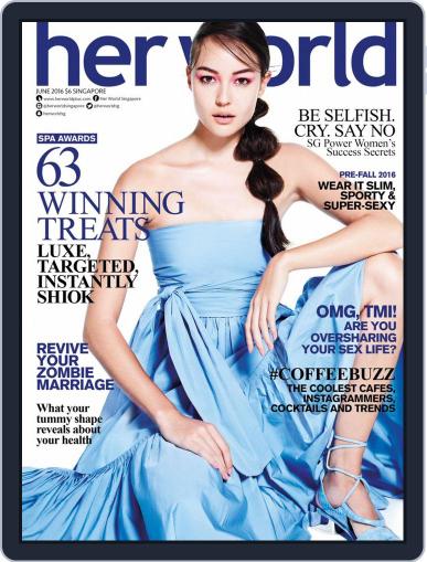 Her World Singapore May 20th, 2016 Digital Back Issue Cover