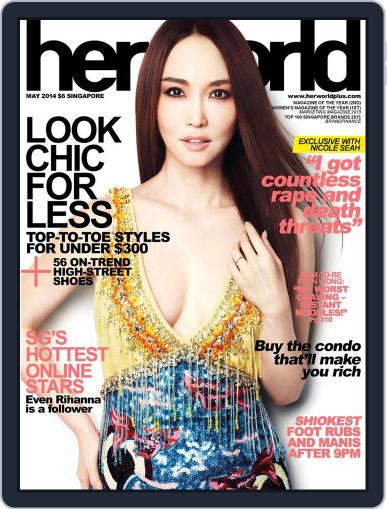 Her World Singapore April 22nd, 2014 Digital Back Issue Cover