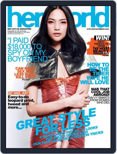 Her World Singapore May 14th, 2013 Digital Back Issue Cover