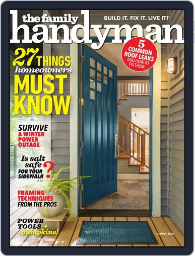 Family Handyman October 1st, 2018 Digital Back Issue Cover