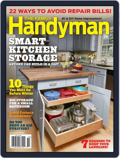 Family Handyman October 1st, 2016 Digital Back Issue Cover