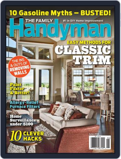 Family Handyman June 1st, 2016 Digital Back Issue Cover
