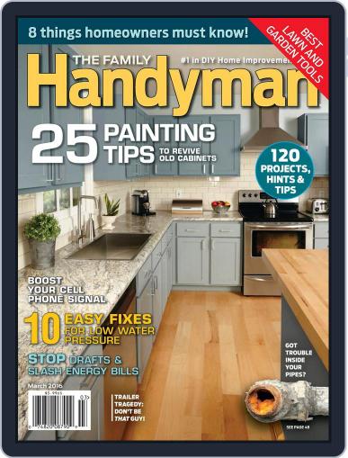 Family Handyman March 1st, 2016 Digital Back Issue Cover