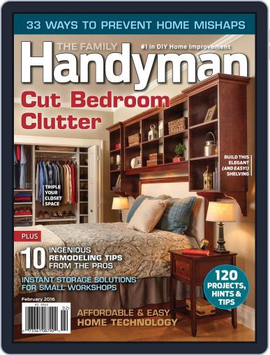 Family Handyman February 1st, 2016 Digital Back Issue Cover
