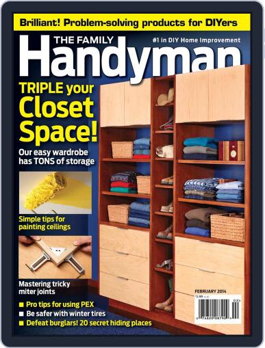 Family Handyman February 1st, 2014 Digital Back Issue Cover