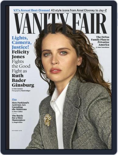Vanity Fair October 1st, 2018 Digital Back Issue Cover