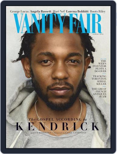 Vanity Fair August 1st, 2018 Digital Back Issue Cover