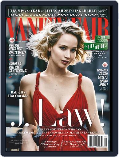 Vanity Fair January 1st, 2017 Digital Back Issue Cover